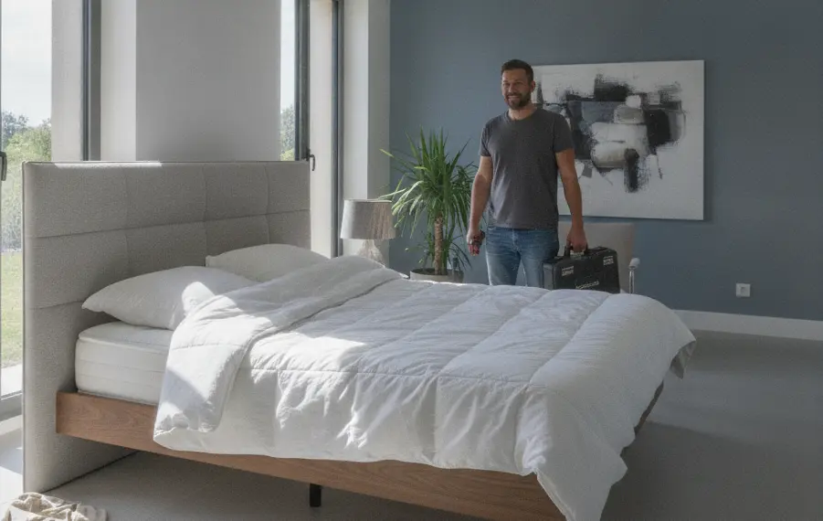 comment accrocher une tete de lit au sommier