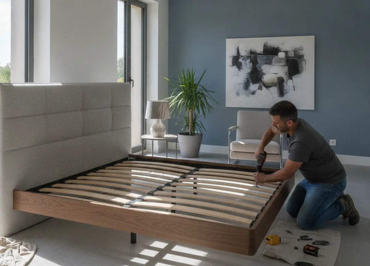Comment fixer une tête de lit au sommier : étapes simples pour un résultat solide